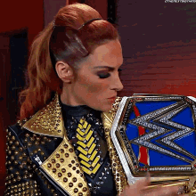 Becky Lynch Smack Down Womens Champion GIF