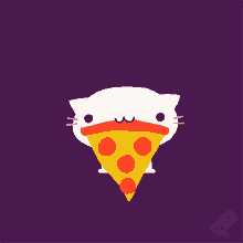 Kitty Pizza Stash GIF - Dominos Gi Fs Pizza Dominos GIFs