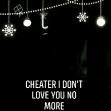 cheater cheating infidelity i hate you no more love