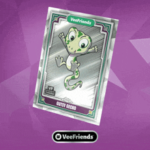 a card with a lizard on it says veefriends