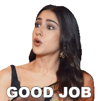 Good Job Sara Ali Khan Sticker - Good Job Sara Ali Khan Pinkvilla Stickers