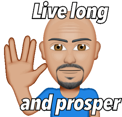 Live Long And Prosper Bald Man 