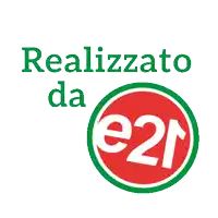 a red and green sign that says ' realizzato da 159 '
