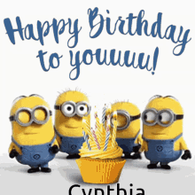 Cynthia Happy Birthday Cynthia GIF - Cynthia Happy Birthday Cynthia GIFs