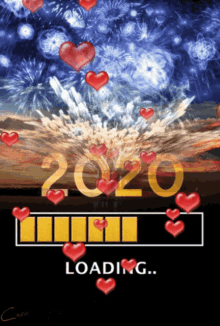 Loading 2020 GIF - Loading 2020 Hearts GIFs
