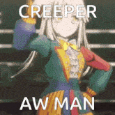 Creeper Aw Man Kokoro Tsurumaki GIF - Creeper Aw Man Kokoro Tsurumaki Bandori GIFs