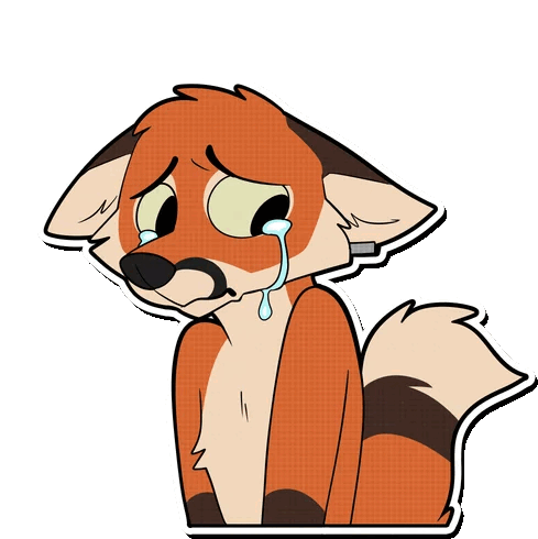 Sad Fox Sticker - Sad Fox Stickers