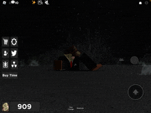 a screen shot of a video game with the number 909 on the bottom