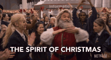 The Spirit Of Christmas Gonna Save The Day Santa Claus GIF - The Spirit Of Christmas Gonna Save The Day Santa Claus Kurt Russell GIFs