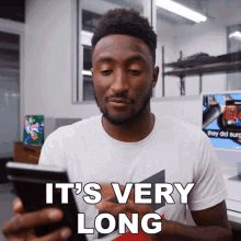 Its Very Long Marques Brownlee GIF - Its Very Long Marques Brownlee It Is Lengthy GIFs