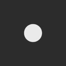 a black and white circle with the letter o in the center