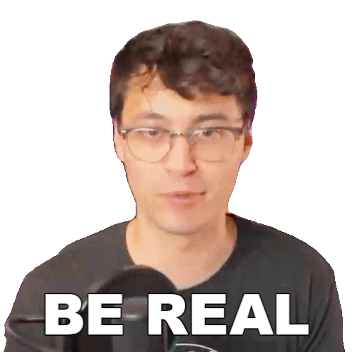 Be Real Hunter Engel Sticker - Be Real Hunter Engel Agufish Stickers