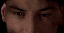 a close up of a man 's mouth with the words hit me written on it