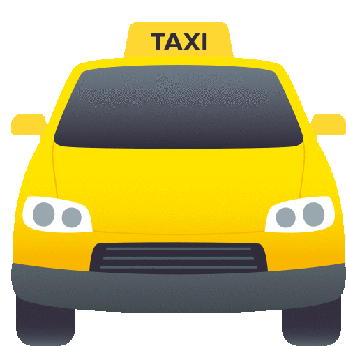 Oncoming Taxi Travel Sticker - Oncoming Taxi Travel Joypixels Stickers