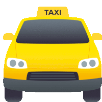 Oncoming Taxi Travel Sticker - Oncoming Taxi Travel Joypixels Stickers