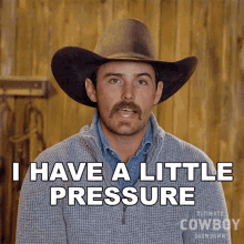 I Have A Little Pressure On My Back Buck Faust GIF - I Have A Little Pressure On My Back Buck Faust Ultimate Cowboy Showdown GIFs