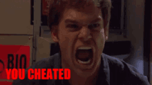 Feelin The Rage GIF - Dexter Cheater Cheat GIFs
