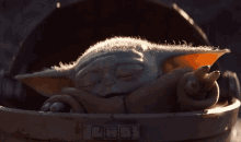 Baby Yoda The Mandalorian GIF - Baby Yoda The Mandalorian Sleepy GIFs
