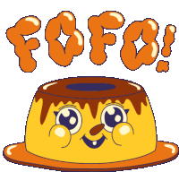 Fluffy Cake Says Cute In Portuguese Sticker