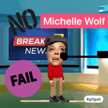 Michelle Wolf Punch GIF - Michelle Wolf Punch Fail GIFs