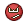 a red smiley face with a white letter l on it