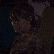 a woman in a video game is wearing a necklace and earrings