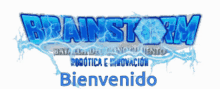 a logo for brainstorm robotica e innovacion is shown