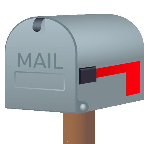 Closed Mailbox With Lowered Flag Objects Sticker - Closed Mailbox With Lowered Flag Objects Joypixels Stickers