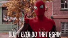 Spider Man Dont Ever Do That Again GIF - Spider Man Dont Ever Do That Again No Way Home GIFs