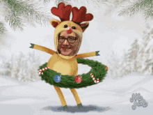 Merry Christmas Funny GIF - Merry Christmas Funny Reindeer GIFs
