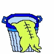 a pixel art of a cat crying in a trash can with the words `` no mail ? cry ! ''