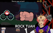 a screenshot of a game called rock tuah