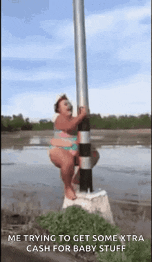 Stripper Pole Dancing GIF - Stripper Pole Dancing Bathing Suit GIFs