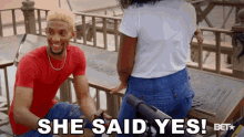 She Said Yes Arms Up GIF - She Said Yes Arms Up Hands Up GIFs