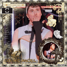 a picture of a man in a nun costume with the words gothic angel on the bottom