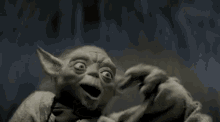 Yoda Concentrate GIF - Yoda Concentrate Fall GIFs