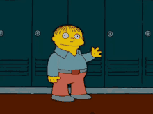 Ralph Wiggum Simpsons GIF - Ralph Wiggum Simpsons Waving GIFs