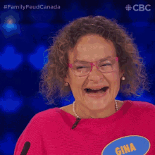 Laughing Gina GIF - Laughing Gina Family Feud Canada GIFs