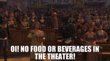 Shrek Oi No Food Or Beverages In The Theater GIF - Shrek Oi No Food Or Beverages In The Theater Theater GIFs