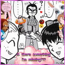 a cartoon of a man holding a gun with the words is there something i 'm missing