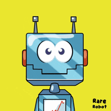 a cartoon robot with the words rip it written on it