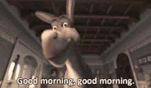 shrek donkey good morning good morning good morning morning