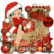 Betty Boop Merry Christmas GIF