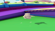 a cartoon character with a chef 's hat is flying through the air