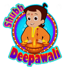 shubh deepawali chhota bheem deepavali ki shubhkamnaye diwali ki shubhkamnaye green gold animation