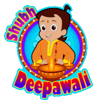 Shubh Deepawali Chhota Bheem Sticker - Shubh Deepawali Chhota Bheem Deepavali Ki Shubhkamnaye Stickers
