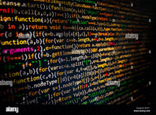 a computer screen filled with lots of programming code