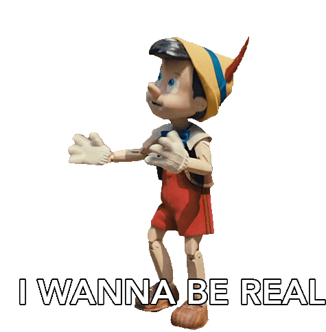 I Wanna Be Real Pinocchio Sticker - I Wanna Be Real Pinocchio Pinocchio Movie Stickers