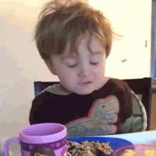 Me Every Single Morning GIF - Kid Cute Breakfast GIFs