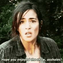 Hope You Enjoyed The Show The Walking Dead GIF - Hope You Enjoyed The Show The Walking Dead Twd GIFs